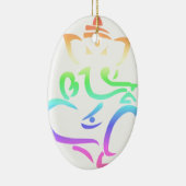Rainbow Ganesha Keramisch Ornament (Rechts)
