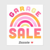 Rainbow Garage Sale Sticker (Vel)