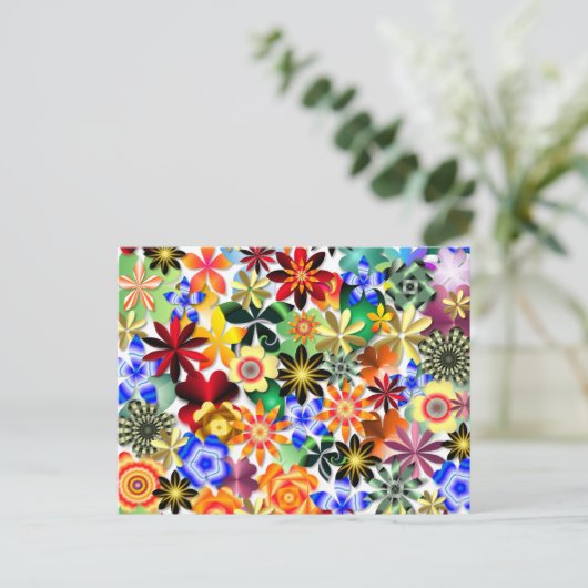 Rainbow Garden Briefkaart (Staand voorkant)