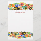 Rainbow Garden Fantacy Floral Briefpapier (Voorkant)