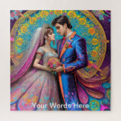 Rainbow Garden Neon Psychedelic Legpuzzel (Verticaal)