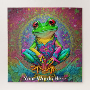 Rainbow Garden Neon Psychedelic Wildlife Natuur Legpuzzel