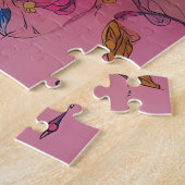 Rainbow Garden Neon Psychedelische Natuur Legpuzzel (Zijkant)