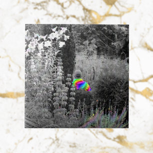 Rainbow Garden Visitor Decorative Tile Tegeltje