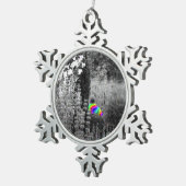 Rainbow Garden Visitor Snowflake Ornament (Rechts)