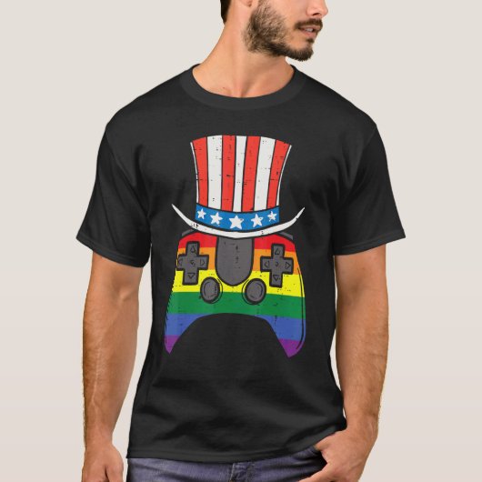 Rainbow Gay Controller US Flag Top Hat Lgbt P (Voorkant)
