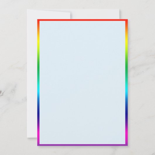 Rainbow Gay Elegant Stijlvolle Pride Wedding Kaart (Achterkant)