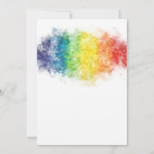 Rainbow Gay en Lesbian Pride Mrs. & Mrs. Kaart (Achterkant)