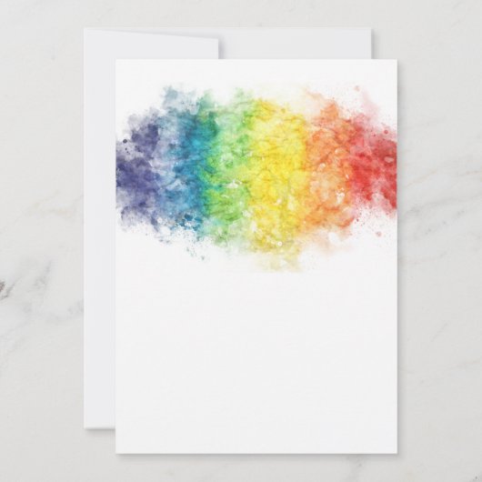 Rainbow Gay en Lesbian Pride Mrs. & Mrs. Kaart (Achterkant)