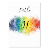 Rainbow Gay en Lesbian Pride Mrs. & Mrs. Kaart (Achterkant)