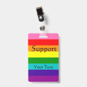 Rainbow, Gay en sympathisanten Badge (Front with Clip)
