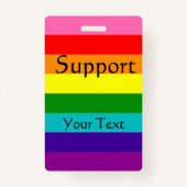 Rainbow, Gay en sympathisanten Badge (Voorkant)