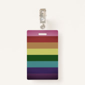 Rainbow, Gay en sympathisanten Badge (Achterkant met clip)