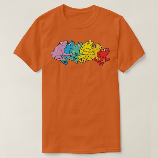 Rainbow Gay Frog Cute LGBTQ T-shirt (Design voorkant)