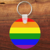 Rainbow Gay Lesbian Pride Sleutelhanger (Voorkant)