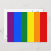 Rainbow Gay Lesbian Trans Queer LGBTQ Pride Flag Briefkaart (Voorkant / Achterkant)