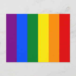 Rainbow Gay Lesbian Trans Queer LGBTQ Pride Flag Briefkaart