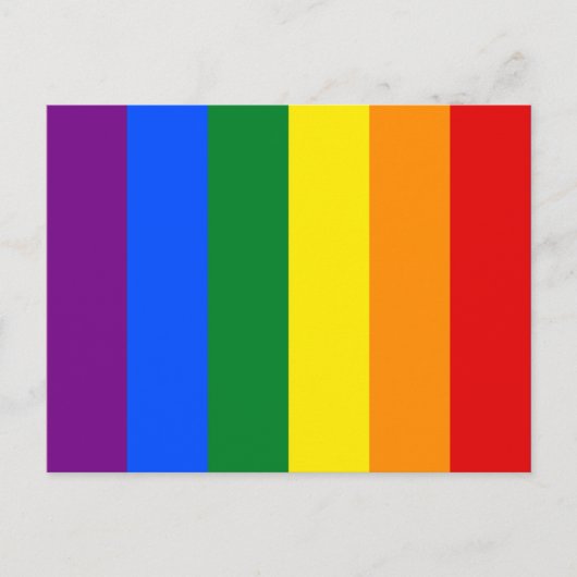 Rainbow Gay Lesbian Trans Queer LGBTQ Pride Flag Briefkaart (Voorkant)