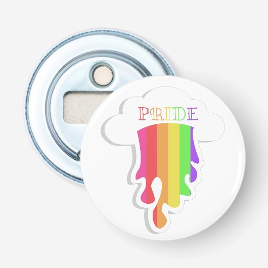 Rainbow Gay Pride Button Flesopener (Voorkant)