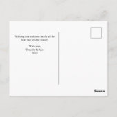 Rainbow Gay Pride Couple Foto Prettige feestdagen Briefkaart (Achterkant)