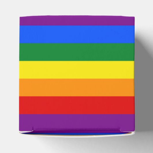 Rainbow Gay Pride Flag Bedankdoosjes (Bovenkant)