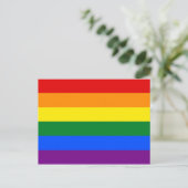 Rainbow Gay Pride Flag Briefkaart (Staand voorkant)