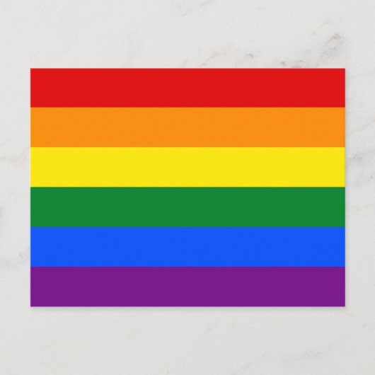 Rainbow Gay Pride Flag Briefkaart (Voorkant)