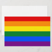 Rainbow Gay Pride Flag Briefpapier (Voorkant / Achterkant)