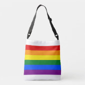 Rainbow Gay Pride Flag Crossbody Tas (Achterkant)