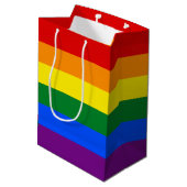 RAINBOW GAY PRIDE FLAG | GIFT-BAG MEDIUM CADEAUZAKJE (Achterkant Gekanteld)