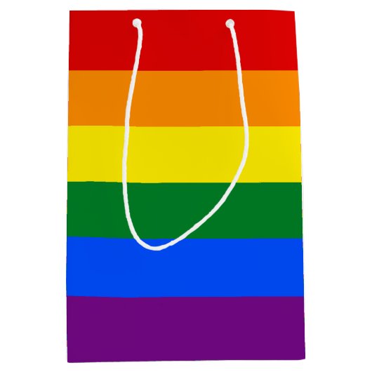 RAINBOW GAY PRIDE FLAG | GIFT-BAG MEDIUM CADEAUZAKJE (Voorkant)
