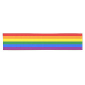 Rainbow Gay Pride Flag Korte Tafelloper (Horizontaal)