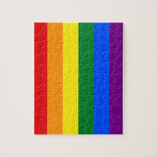 Rainbow Gay Pride Flag Legpuzzel (Verticaal)