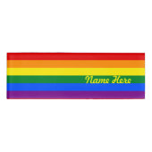 Rainbow Gay Pride Flag Naambadge (Voorkant)