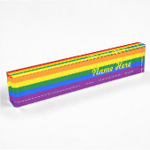 Rainbow Gay Pride Flag Naambordje