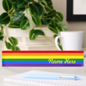 Rainbow Gay Pride Flag Naambordje