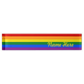 Rainbow Gay Pride Flag Naambordje (Voorkant)