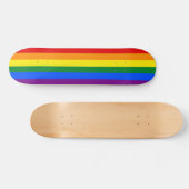 Rainbow Gay Pride Flag Skateboard (Horizontaal)