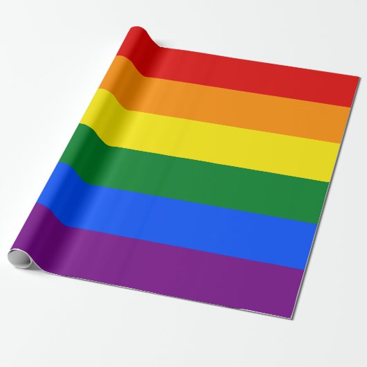 RAINBOW GAY PRIDE FLAG | WRAPPORTEUR CADEAUPAPIER (Uitgerold)