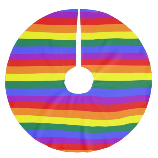 Rainbow Gay Pride Kleurrijk Kerstboom Rok (Voorkant)