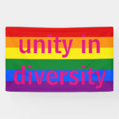 Rainbow Gay Pride LGBT Lesbian 6 Stripes Flag Spandoek (Horizontaal)