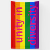 Rainbow Gay Pride LGBT Lesbian 6 Stripes Flag Spandoek (Verticaal)
