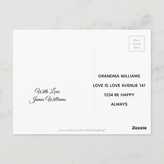 Rainbow Gay Pride LGBT Original 8 Stripes Briefkaart (Achterkant)