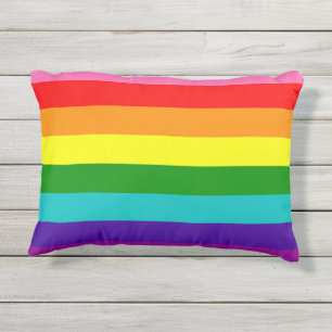 Rainbow Gay Pride LGBT Original 8 Stripes Flag Buitenkussen