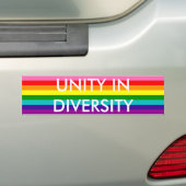 Rainbow Gay Pride LGBT Original 8 Stripes Flag Bumpersticker (Op auto)