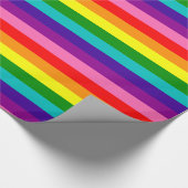 Rainbow Gay Pride LGBT Original 8 Stripes Flag Cadeaupapier (Hoek)