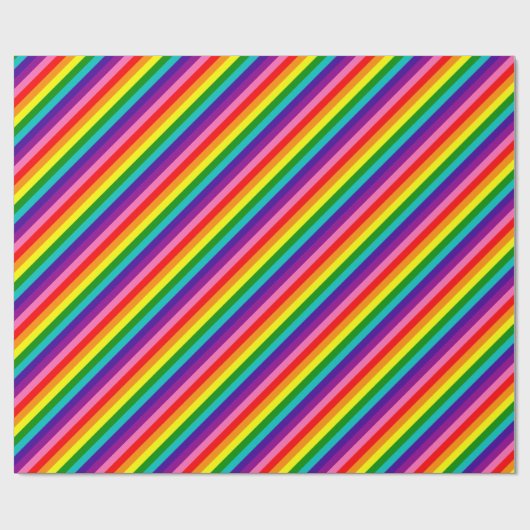 Rainbow Gay Pride LGBT Original 8 Stripes Flag Cadeaupapier (Vlak)