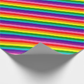 Rainbow Gay Pride LGBT Original 8 Stripes Flag Cadeaupapier (Hoek)