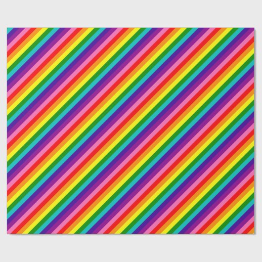 Rainbow Gay Pride LGBT Original 8 Stripes Flag Cadeaupapier (Vlak)