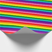 Rainbow Gay Pride LGBT Original 8 Stripes Flag Cadeaupapier (Hoek)